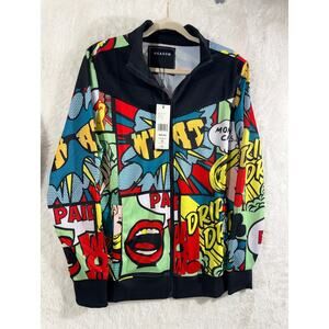 Reason Graphic Track Suit Size S Zip Jacket and Jogger Pants NWT